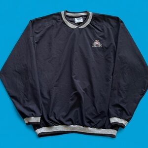 Vintage Lee Black Pullover Windbreaker Made in USA Miller Men’s Large